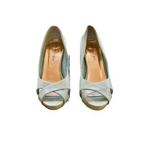 Women's  Madden Girl Aqua Blue Patent Leather Heels 9.5